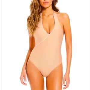 Gianni Bini One-Piece Halter Swimsuit